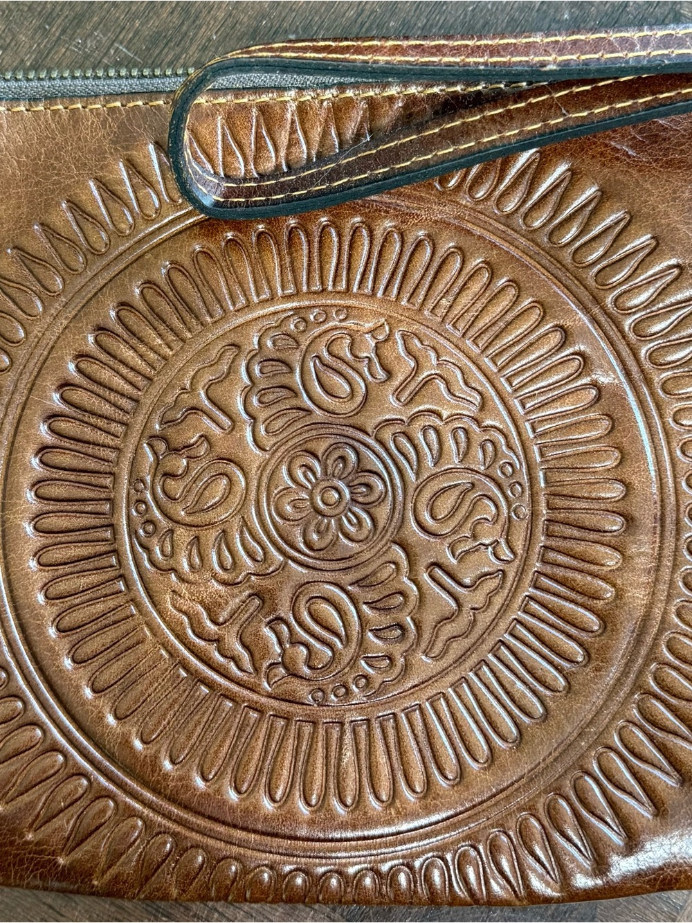 Authentic Patricia Nash embossed wristlet